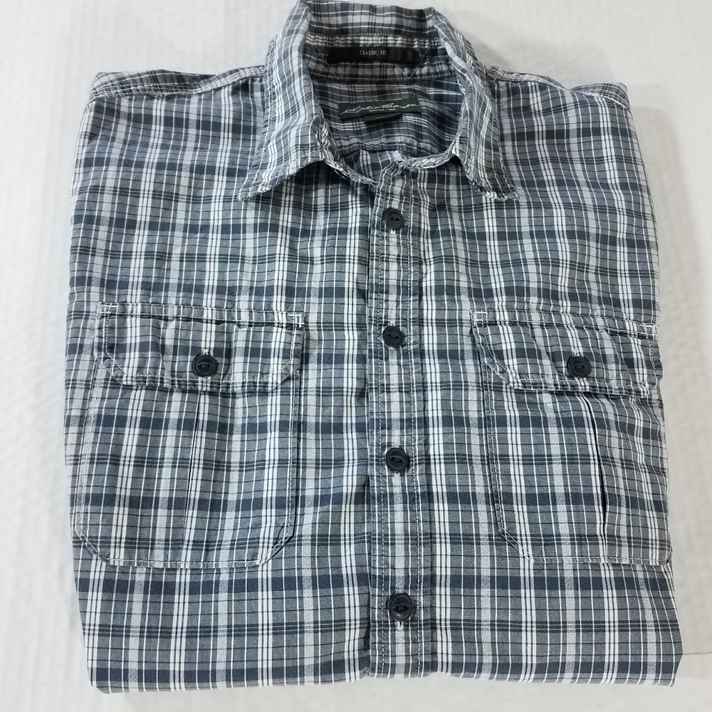 Eddie Bauer Long Sleeve Plaid Button Down Shirt